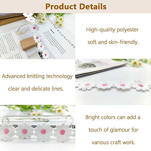 5 Yarde 2.5cm Nastro di Fiori in Poliestere