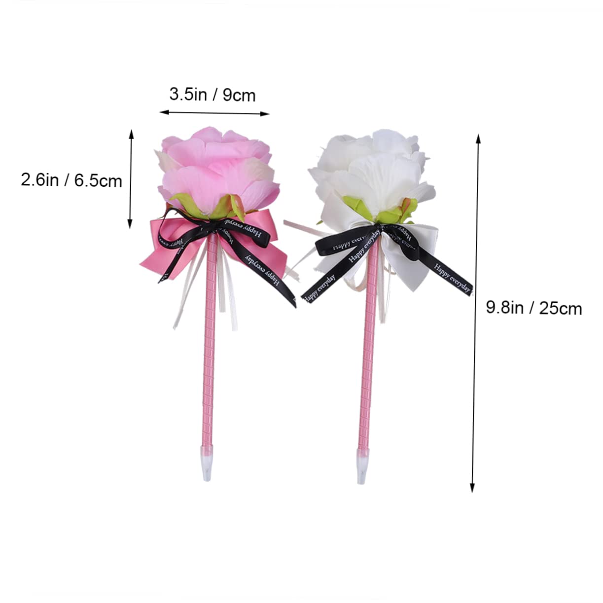 STOBOK Lot De 3 Stylos À Bille Décoratifs Avec Nœud En Forme De Fleur 4 Pièces X 3