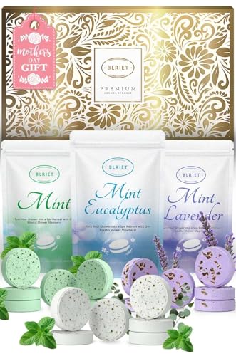 Shower Steamers Aromatherapy 18 Pack Mothers Day Gifts for Wife Women Her Him Romance Birthday Spa Basket Natural Essential Oils Stress Relief Mint Lavender Relaxation for Mom Men Teens Adults Travel