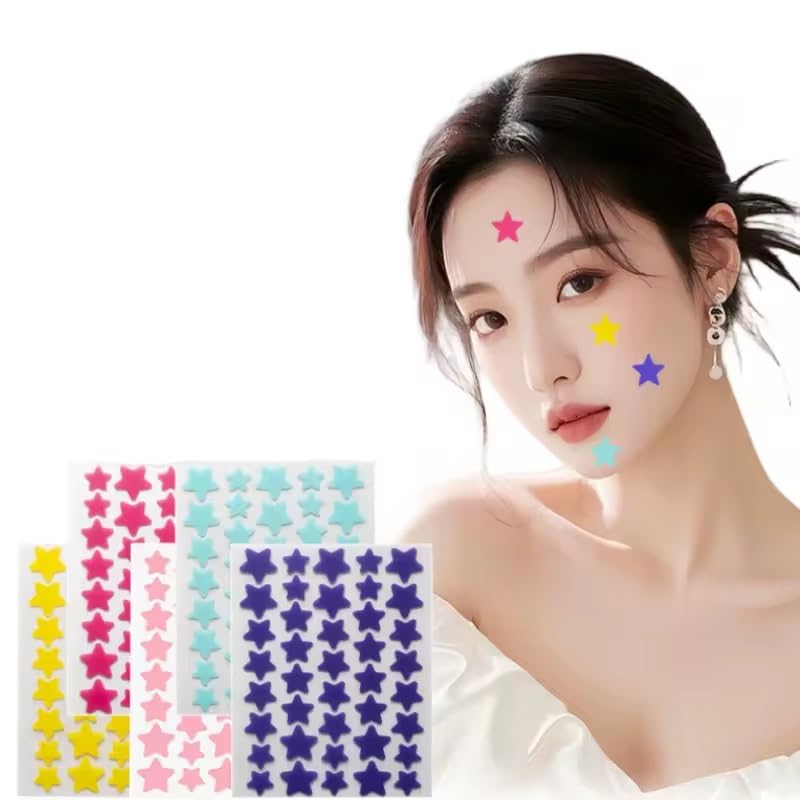 Rinpoche Acne Pimple Patch Facial Kit Hydrocolloid Pimple Patches For Face- Acne Treatment Clear Skin Pimple Patch 120 Star (3 Sheet)-image-37