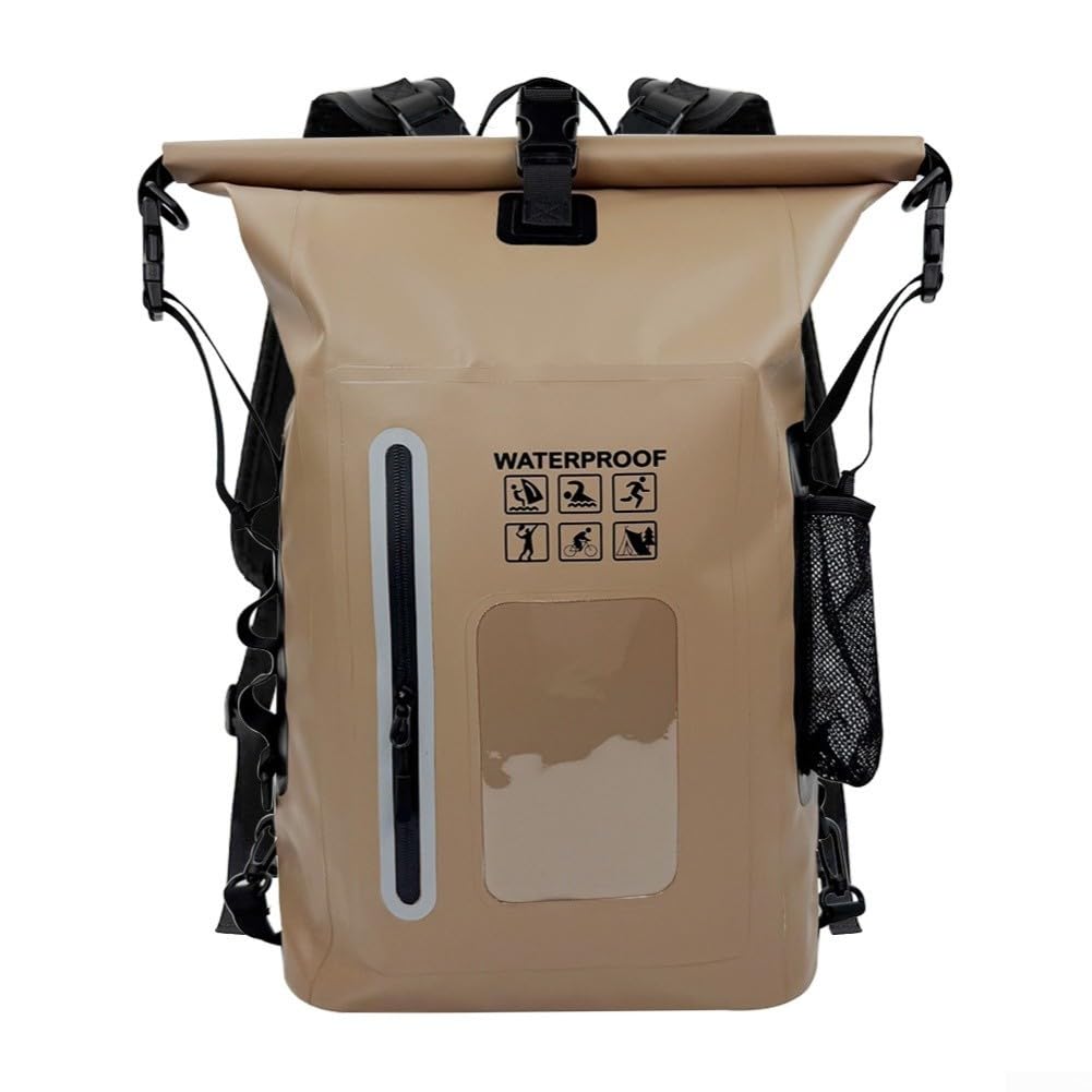 Posheliox Waterproof Dry Wet Separated Backpack 25L with Reflective