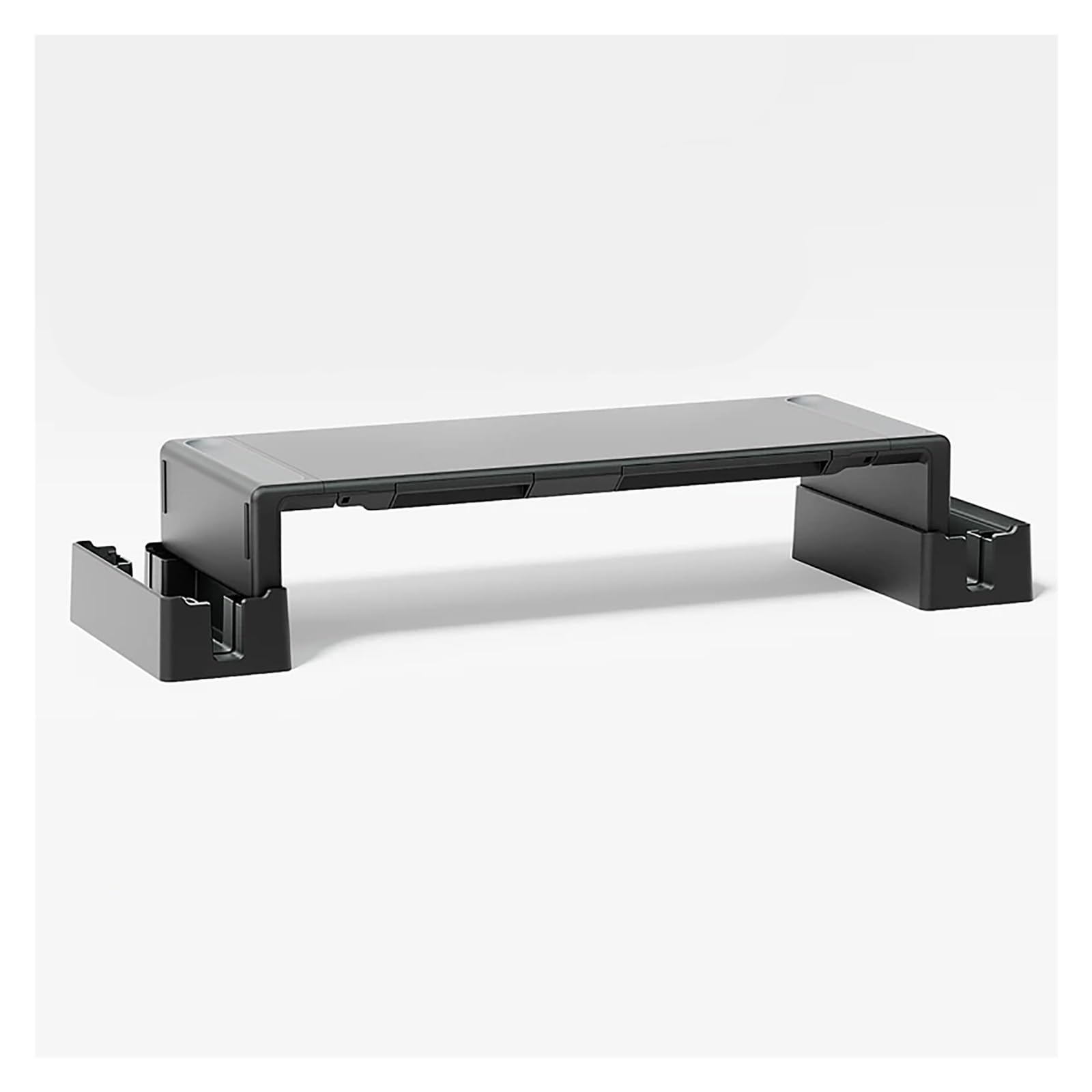 Podstawka pod Monitor, Podwyższenie na Biurko, z Uchwytem na Telefon Komórkowy, Organizerem na Akcesoria, Uchwytem na Smartfona, Podstawka pod Laptopa i Monitor(Black)