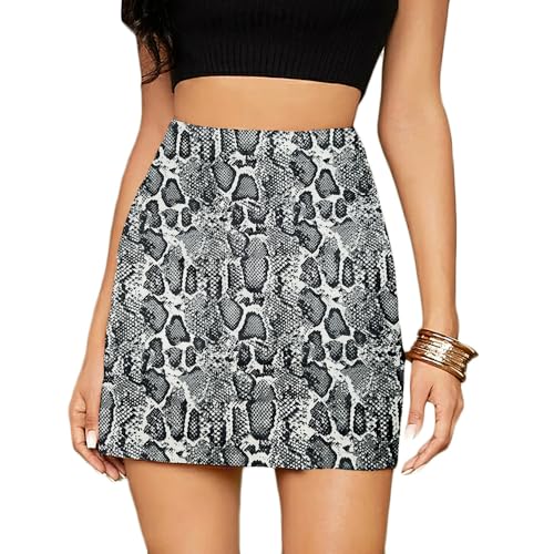 Mist Azur Women Faux Suede Mini Skirt High Waist Side Split Zipper Bodycon Short Skirt4