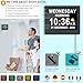 MASSII 8 Inch Large Dementia Clock 19 Alarms with Auto DST, 20 Custom Reminders,10 Levels Auto Dimmer, 6 Display Modes, Digital Clock with Date and Time, 8