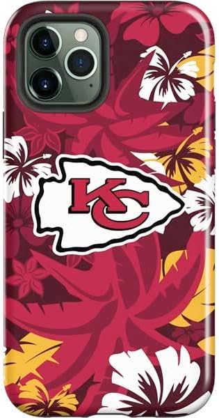 Skinit Impact Phone Case Compatible with iPhone 12 Pro Max - Officially Licensed NFL Kansas City Chiefs Black & White Design