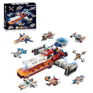 Space Exploration Shuttle Building Toys for 6-12 Years Old Boys, 8 in 1 STEM Aerospace Building Kit Toy Best Present for Boys and Girls (1018 PCS)