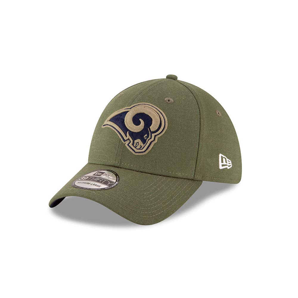 New Era Men's Green Pittsburgh Steelers 39Thirty Stretch Cap On Field 2018 Salute To Service - S-M