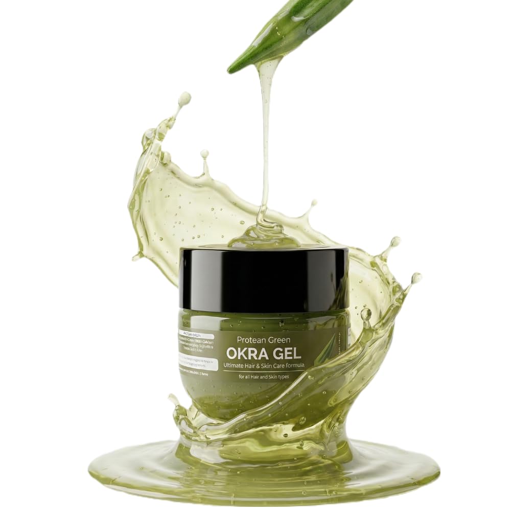Alara Bhindi Okra Gel | Natural Skin & Hair Repair | Anti-Aging, Acne & Dandruff Control, Hydrating & Glowing Skin | Hair Growth Booster & Scar Fading Formula | Multipurpose Ladyfinger Gel – 100g