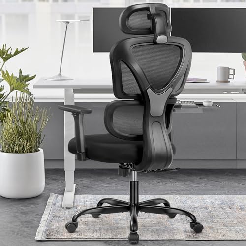 Dochair Silla De Oficina, Silla De Escritorio Ergonómica Con Soporte Lumbar Y 3d Reposabrazos, Silla Despacho Con Respaldo Alto, Transpirable, Máximo De 150 Kg Dochair Silla De Oficina, Silla De Escritorio Ergonómica Con Soporte Lumbar Y 3d Reposabrazos, Silla Despacho Con Respaldo Alto, Transpirable, Máximo De 150 Kg