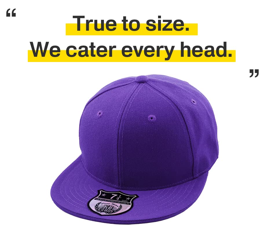 Image of KBETHOS Original 6 Panel Flat Brim True-Fit Fitted Cap