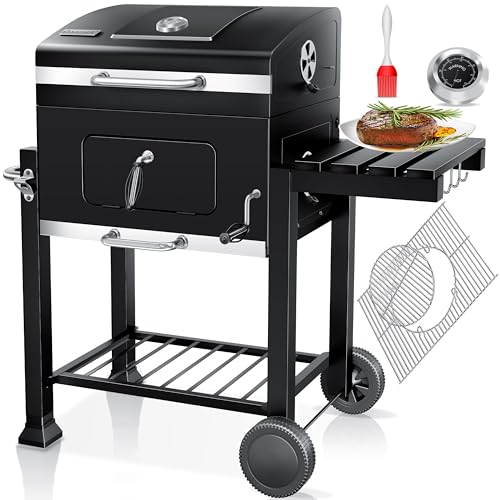 KESSER® Grill Grillwagen BBQ Smoker XL Holzkohlegrill mit...