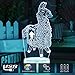 Night Lights Changeable USB Touch Lampada 3D Visual Bulbing lampen Children's Room Decor Holiday Light Christmas Festival Gift(Llama)