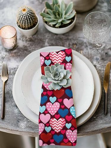 Servilletas de Tela Valentine’s Love Set x4 20x20 pulg miniatura 3