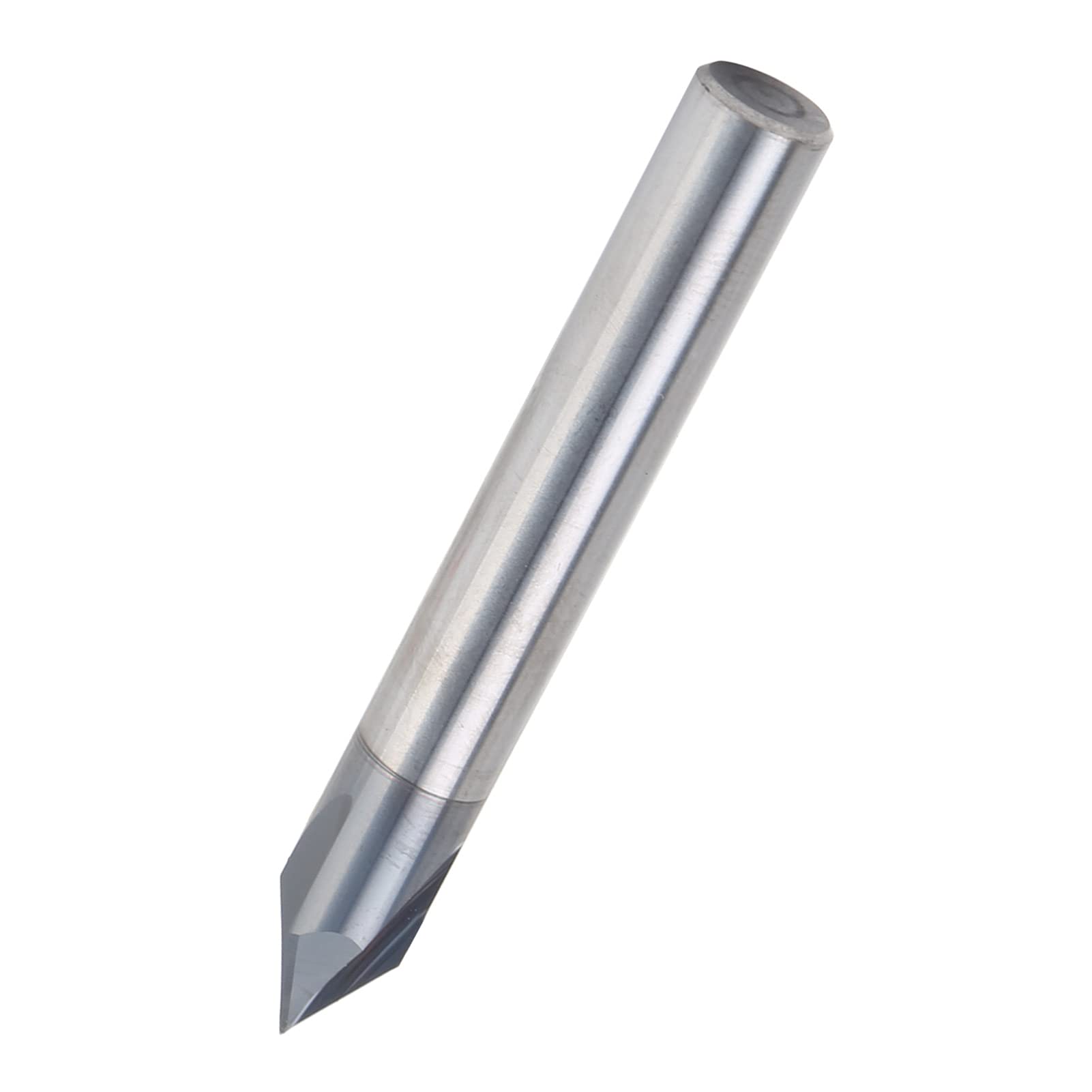 Frez Palcowy z Fazowaniem 60° Precyzyjny Frez 3-ostrzowy Stal Wolframowa do Frezowania CNC i Grawerowania Aluminium i Miedzi - 1 szt. (D8*60°*60L)