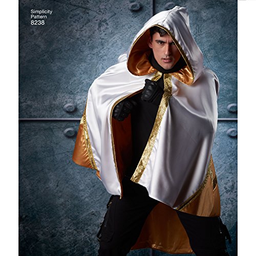 Cape de costumes Simplicity 8238 patron blanc multi-taille