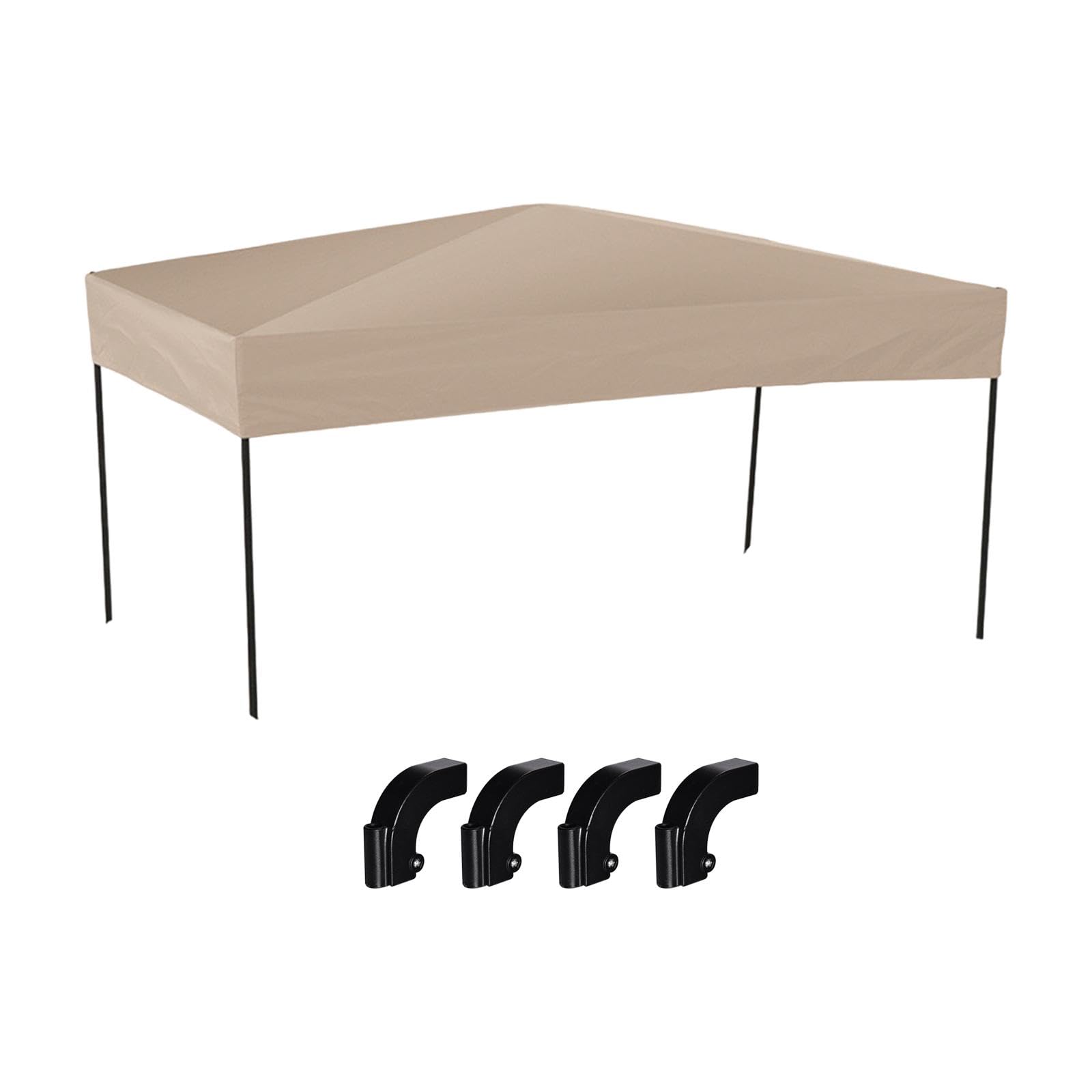 Milageto Auvent de Chariot de Camping, équipement de Plein air Multifonctionnel pour Pique-Nique, pour Chariots carrés de 1,5 cm, Borwn