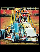 Quarter Midget Racing Car Composition Notebook 7.44x9.69 1/2Wide Rule 1/2 Blank 1720831335 Book Cover