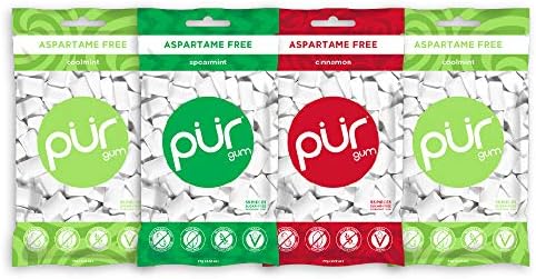 Amazon.com : PUR Gum Sugar Free Chewing Gum with Xylitol ...