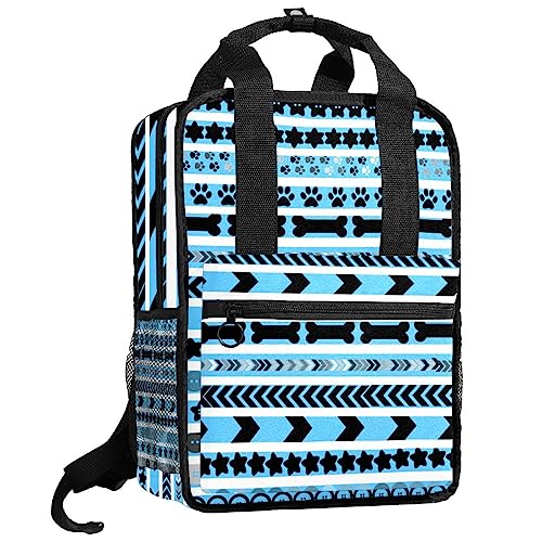 Sac à dos pour garçons avec bretelles réglables confortables et motif pattes