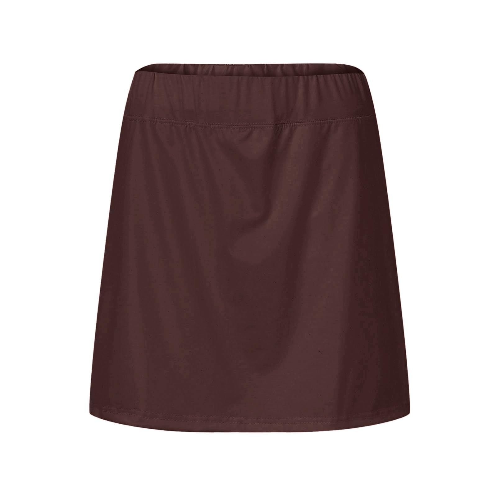 Tennisrock Damen Mit Hose Kurz Sommerrock Hohe Taille Sport Hosenrock Outdoor Atmungsaktive Sommer Sportrock Rock Golfrock