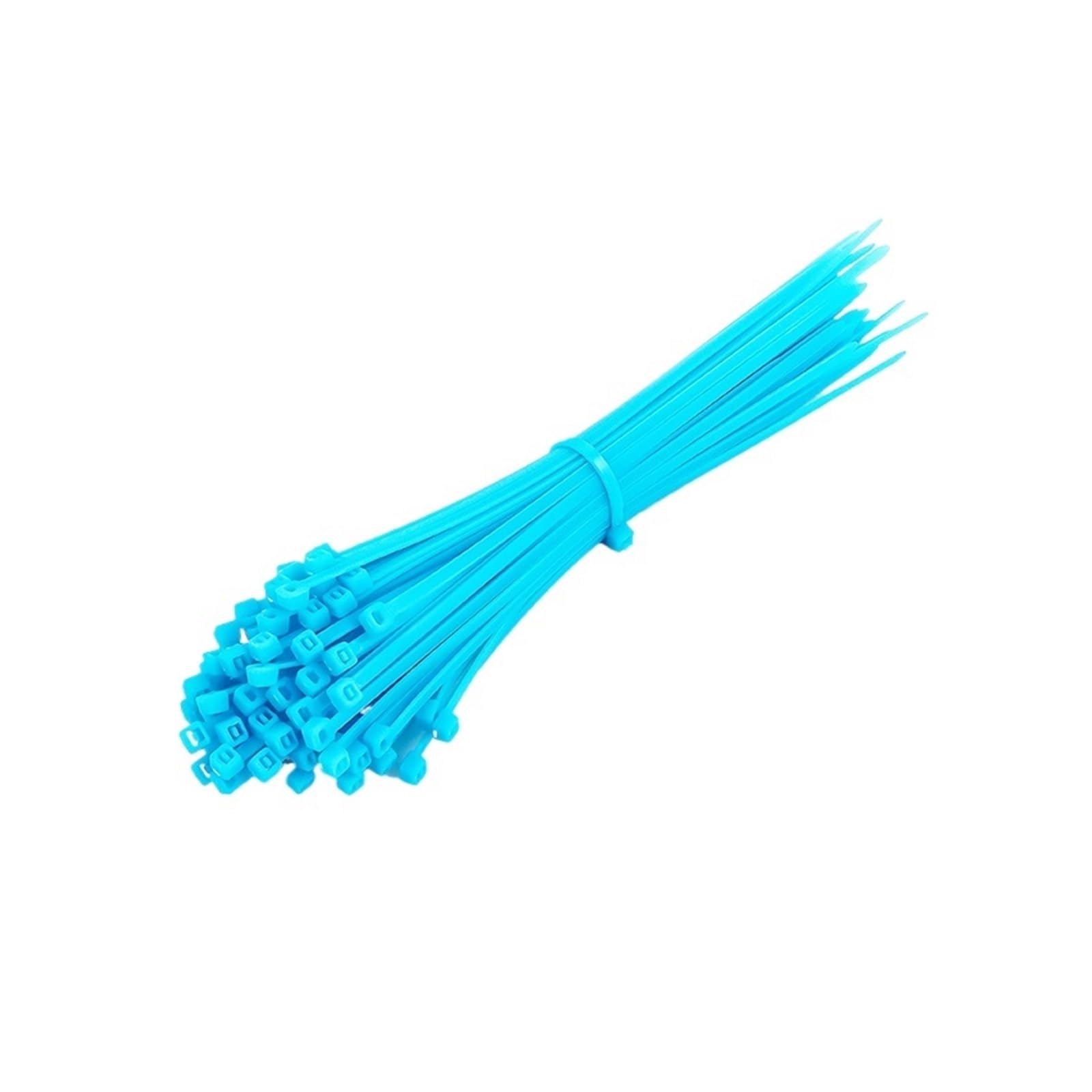 Bridas de plástico para Cables Largos, 100 Uds Bridas for Cables autoblocantes 3x10 0mm/4x200mm/5x300mm(Blue 100 Pieces,4x200mm W2.6mm)