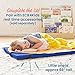 ECR4Kids SoftZone Rainbow Rest Mat, 2in, Sleeping Pad, Blue, 5-Piece