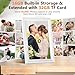 Smart White Digital Picture Frame WiFi Send Photos from Your Phone 16GB Storage 10.1inch 1280x800 IPS Touch Screen Digital Photo Frame Auto-Rotate Wall Mountable Photo Picture Frame Digital