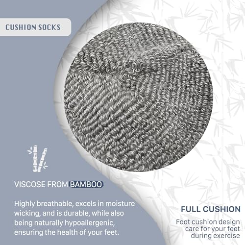 SERISIMPLE Low Cut Performance Cotton Viscose Bamboo Socks Athletic Cushion Compression Wicking Running Men Women 3 Pairs3