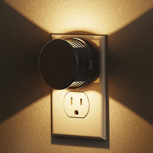Image of L LOHAS LED Night Lights Plug into Wall,[2-Pack] Plug in Night Light with | Dusk to Dawn Sensor,Brightness Adjustable,3000K Warm White,Dimmable Nightlight for Adults Hallway Bathroom