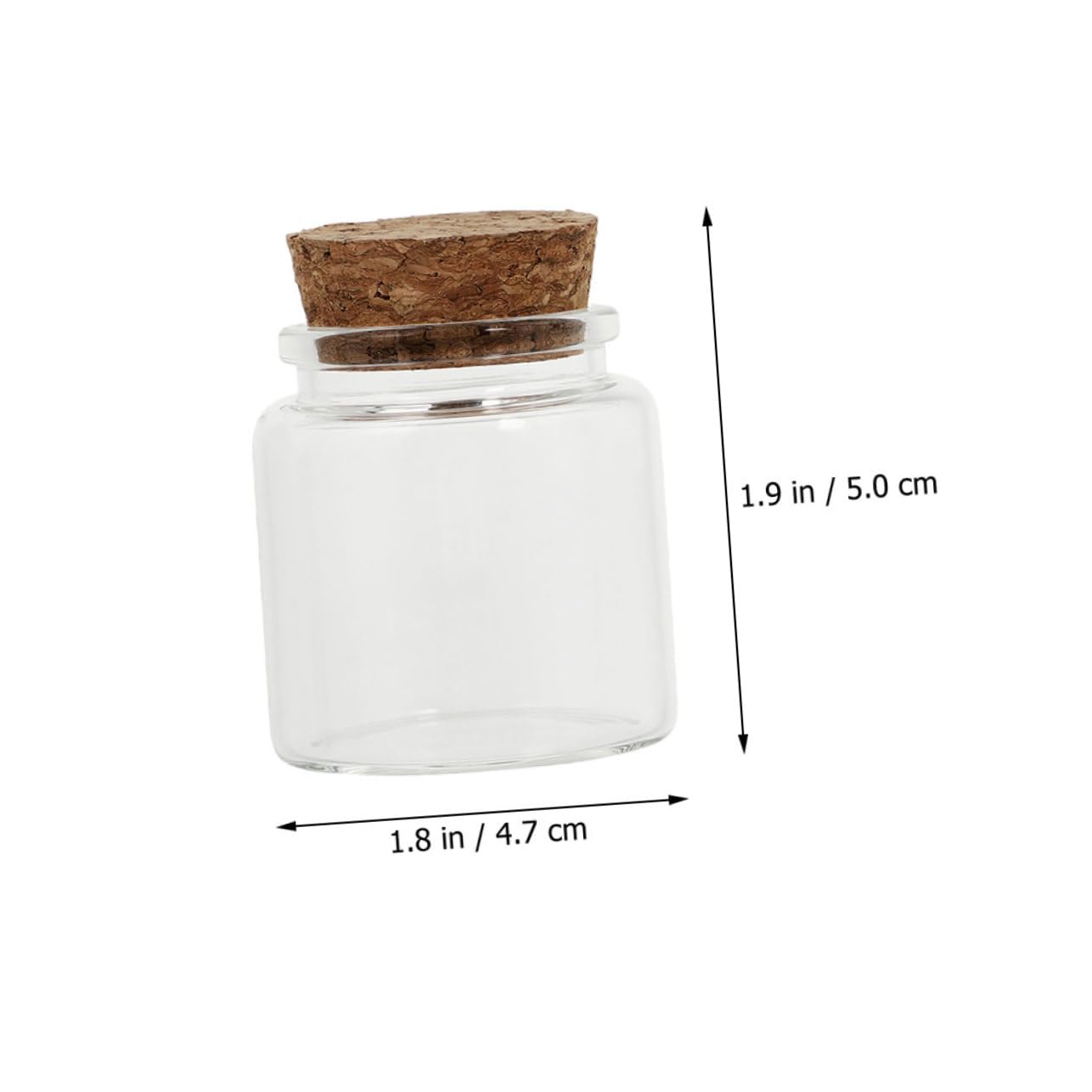 STOBAZA 12pcs Cork Glass Bottle Clear Drifting Bottles Small Sample Bottles Mini Milk Bottles Test Tubes for Plants Crafts Small Bottles Delicate Wish Bottles Candy Container Transparent
