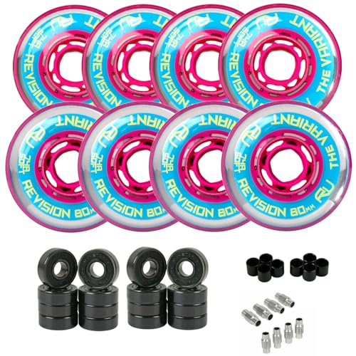 TGM Skateboards Revision Roller Hockey Wheels Indoor 76mm 80mm Hilo Variant Soft...