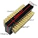 Coralpearl Wooden Nail Brush Cleaner Black X 1 in Natural 100% Boar Bristle for Cleaning Hand Finger Foot Toe, Fingernail Toenail Scrub Brush for Men Women Kids Manicure Pedicure Care (Two sided)