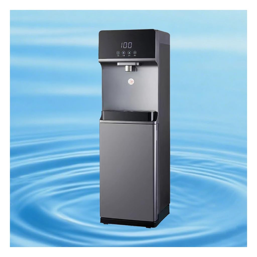 Refroidisseur d'eau double fonction glace et chaud fontaine autonome à chargement au sol