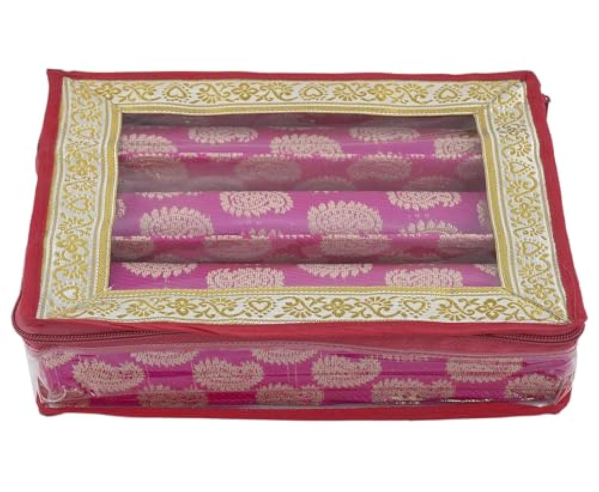 Feather Design Laminated 3 Rod Box Organizer for Bangles and Watches