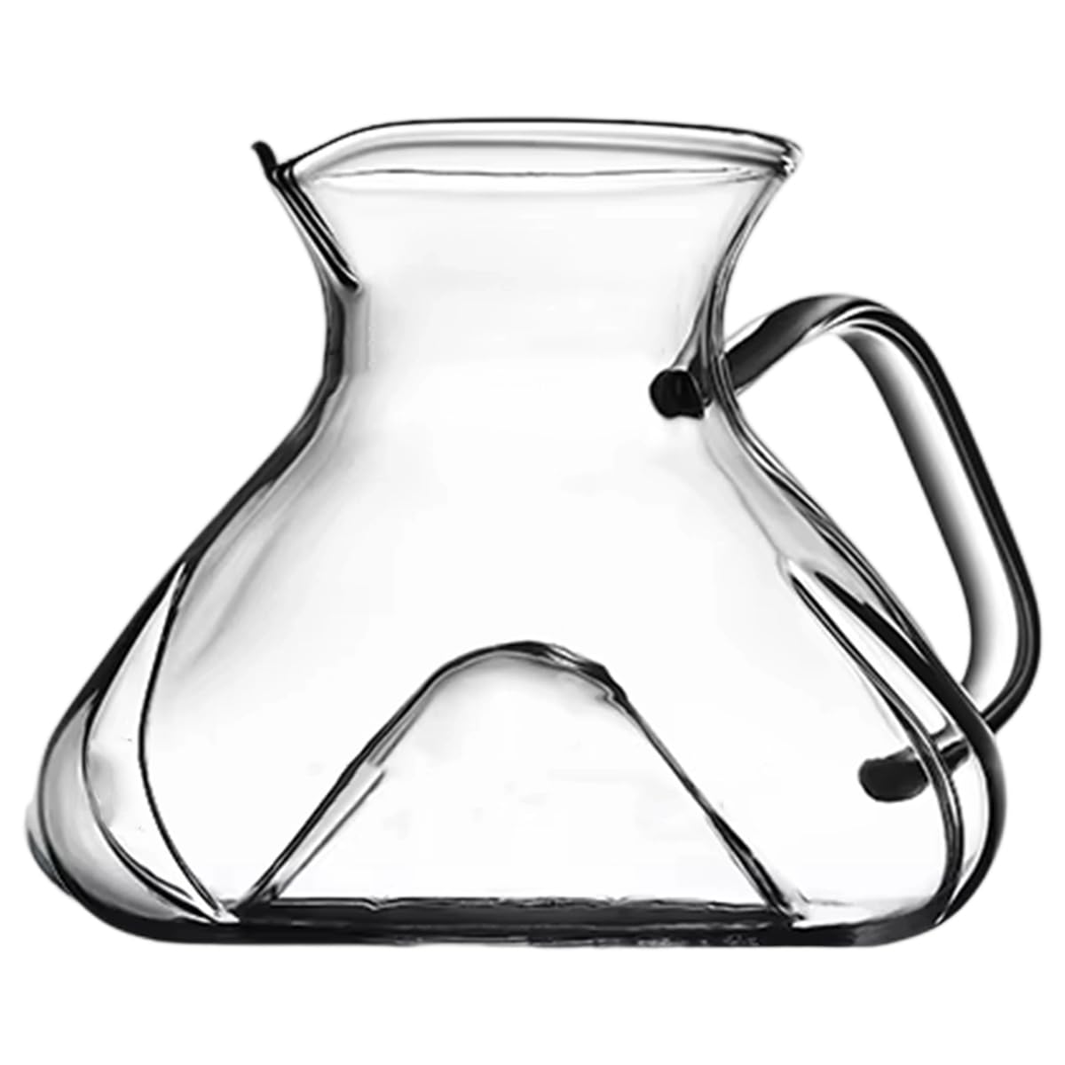 CTRLZS Glass Carafe Sharing Pot 450ml Brew Coffee Utensil Water Level Display Mark Maker Accessory A