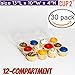 pizety case of 30 plastic cupcake boxes 12 Compartment Cupcake Container 12 Pack Cupcake Containers 12 count Set 30 12 compartment cupcake boxes dozen Cupcake Containers plastic disposable 12 active