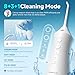 Imagen de RUMFFLYE Irrigador Dental Portátil Irrigador Bucal Inalámbrico Profesional Water Flosser 12 Modos 5 Boquillas Irrigador eléctrico oral IPX7 Impermeable 300ML Recargable Para Casa y de Viaje