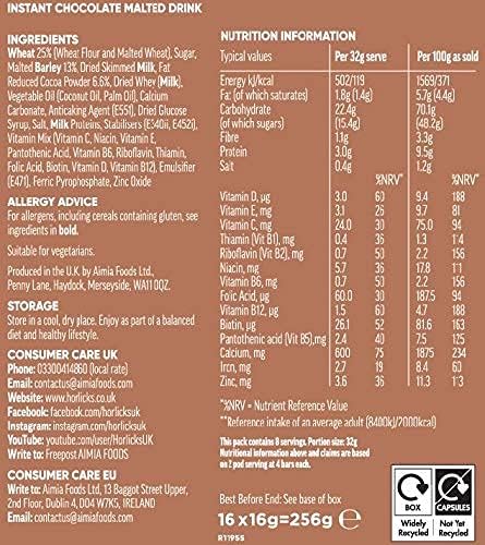 Horlicks Original Dolce Gusto Compatible Pods 3 Boxes x 16 Pods (48 Horlicks Original Pods, 24 Servings Total)