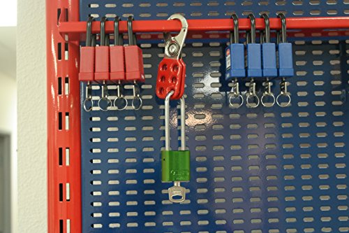 Image of Lockout Padlock, Keyed Alike, Aluminum, Green, 3 in Shackle Height, 1 9 /16 in Body Width - 1 Each