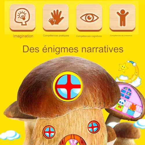 Puzzles de madera educativos para desarrollar la motricidad fina y concentración infantil 6