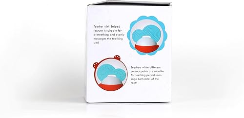 Miniatura 7 de Juguetes para bebés  9 piezas de juguetes de dentición de bebé de silicona, sonajeros para bebés de 0 a 6 meses, juguetes masticables para bebés sin