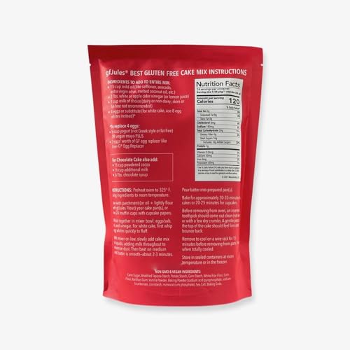 Gfjules Certified Gluten Free Cake Baking Mix | Perfect For Cupcakes | No Grit, Non-Gmo, Vegan, Kosher & Top 9 Allergen Free | Baking Alternative To Regular Cake Mixes thumb #1