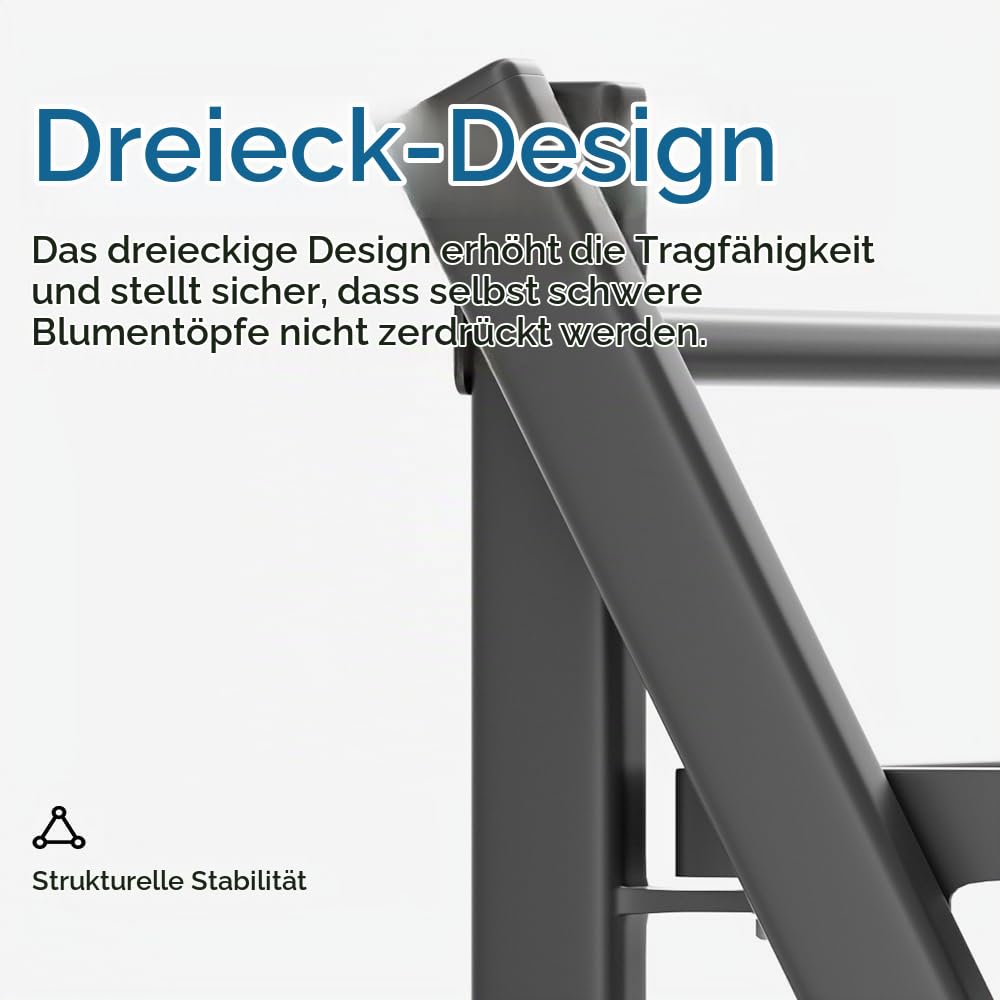 Aluminium Metall Pflanzenregal für Innen und Außen