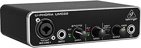 Interface de áudio USB Behringer U-Phoria UMC22