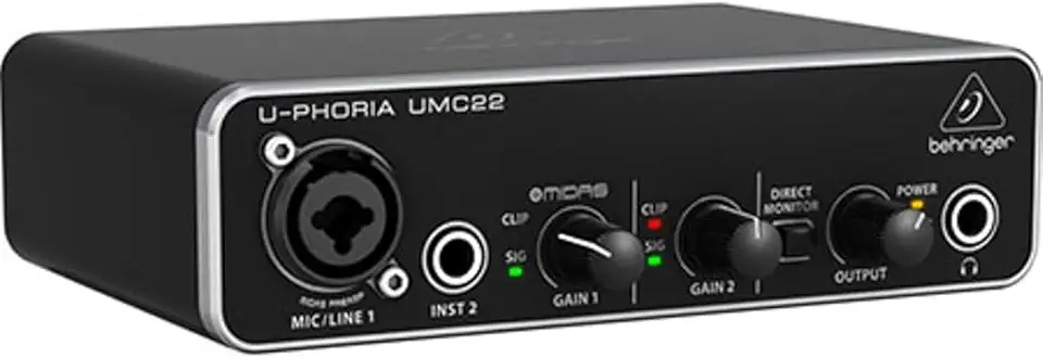 Interface de áudio USB Behringer U-Phoria UMC22