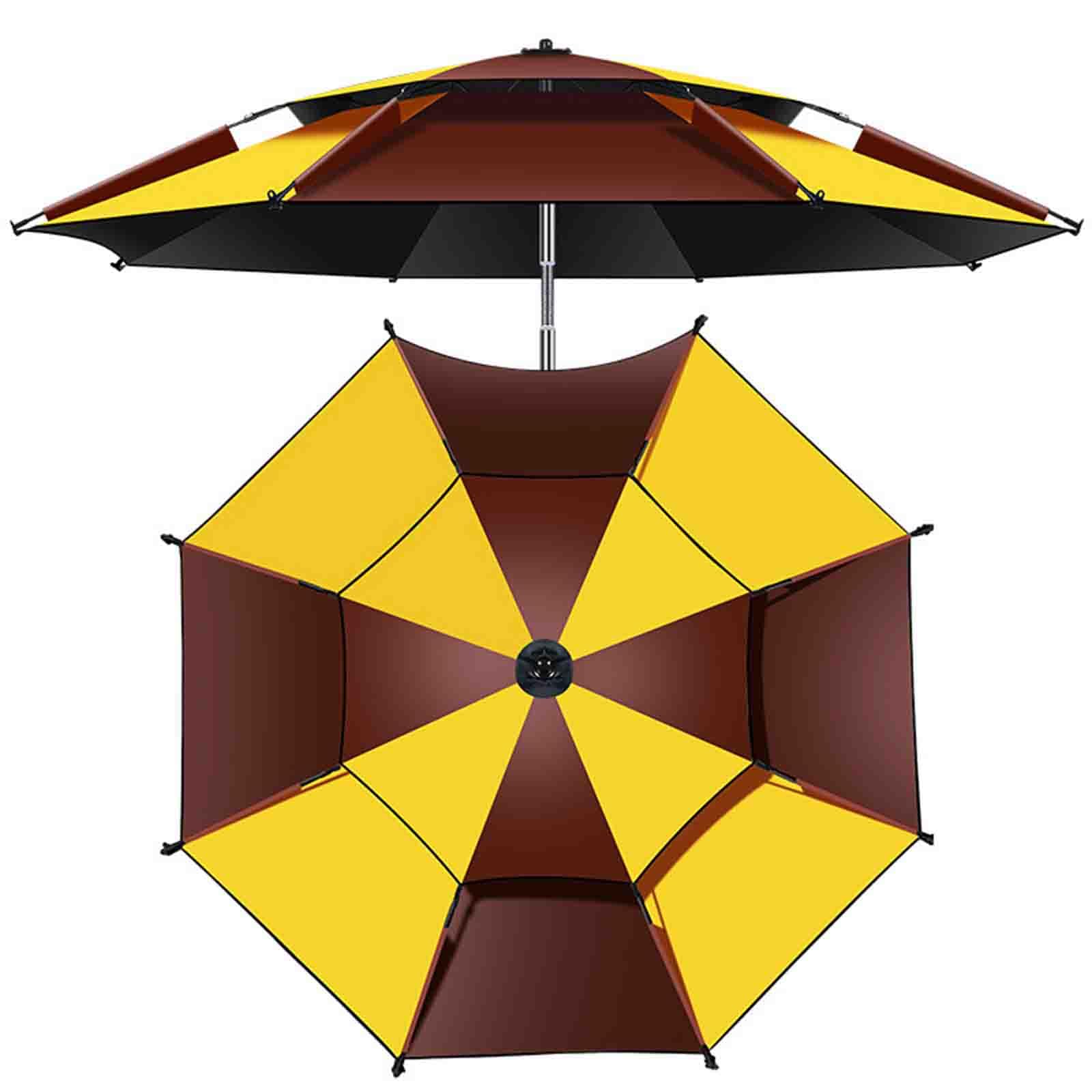 8,5 stopy sportowy parasol wędkarski na świeżym powietrzu stal nierdzewna pogrubiony winylowy krem ​​do opalania Parasol przeciwdeszczowy, na podwórko, trawnik, ogród (7 ft)