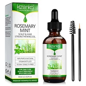 Rosemary&Mint Growth Oil, Revitalize, Strengthen Your Hair and Scalp, Reduce Breakage, Nourishing Treatment for All Hair Types-A Natural Hair Oil 2.0 fl.oz
