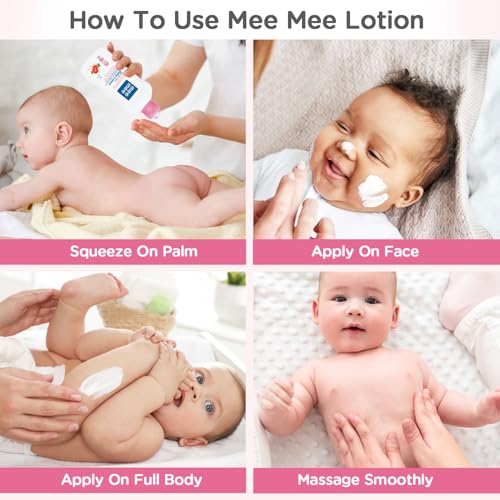 Image of Mee Mee Soft Baby Lotion | Enriched with the goodness of Fruit extracts | 0+ months For 24Hrs Moisturization | pH 5.5 balanced | Ideal For All Skin Types Pack of 2 (400ml)