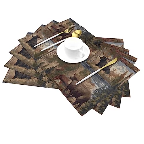 Sets de table en PVC anti-taches et chaleur pour préserver votre table basse en bois - 5