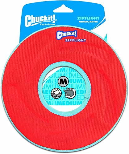 Chuckit! Zipflight Medium | Doppelpack | 2 Stück | Frisbee für Hunde | 21 cm Durchmesser | Weich und dennoch sehr robust | Unsinkbar | Aus hochwertigem Neopren hergestellt